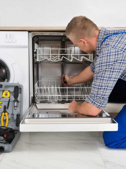 technician fixing a dishwasher repair north charleston