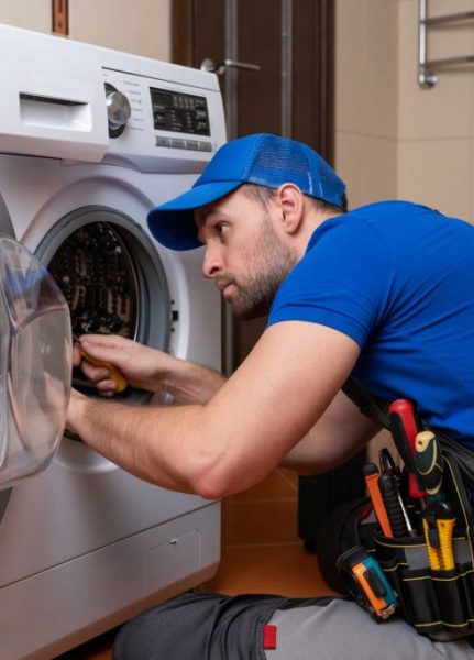 a technician repairing a washer and dryer repair north charleston